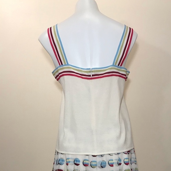 St John Couture Silk Skirt Set Art Deco Circles 10 - Picture 5 of 8